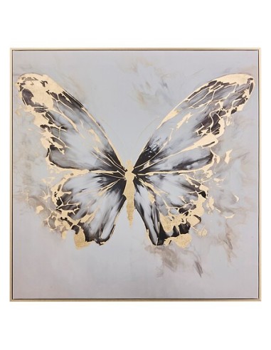 QUADRI E DECORO PARETE: vendita online Tela, stampata, Hilo, farfalla, 60x60 cm, assortita, dorato metallizzato in offerta