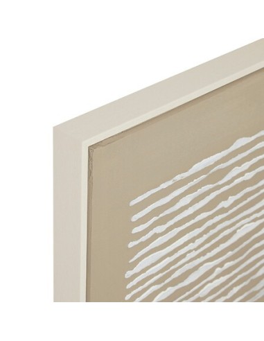 QUADRI E DECORO PARETE: vendita online Tela dipinta incorniciata Farhan 116x75 cm beige medio, texture in rilievo in offerta