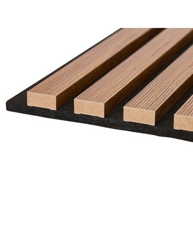 QUADRI E DECORO PARETE: vendita online Set 3 pannelli decorativi, Colva, 30 x 30 cm, MDF, effetto legno scuro, isolamento acu...