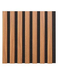 QUADRI E DECORO PARETE: vendita online Set 3 pannelli decorativi, Colva, 30 x 30 cm, MDF, effetto legno scuro, isolamento acu...