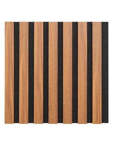 QUADRI E DECORO PARETE: vendita online Set 3 pannelli decorativi, Colva, 30 x 30 cm, MDF, effetto legno scuro, isolamento acu...
