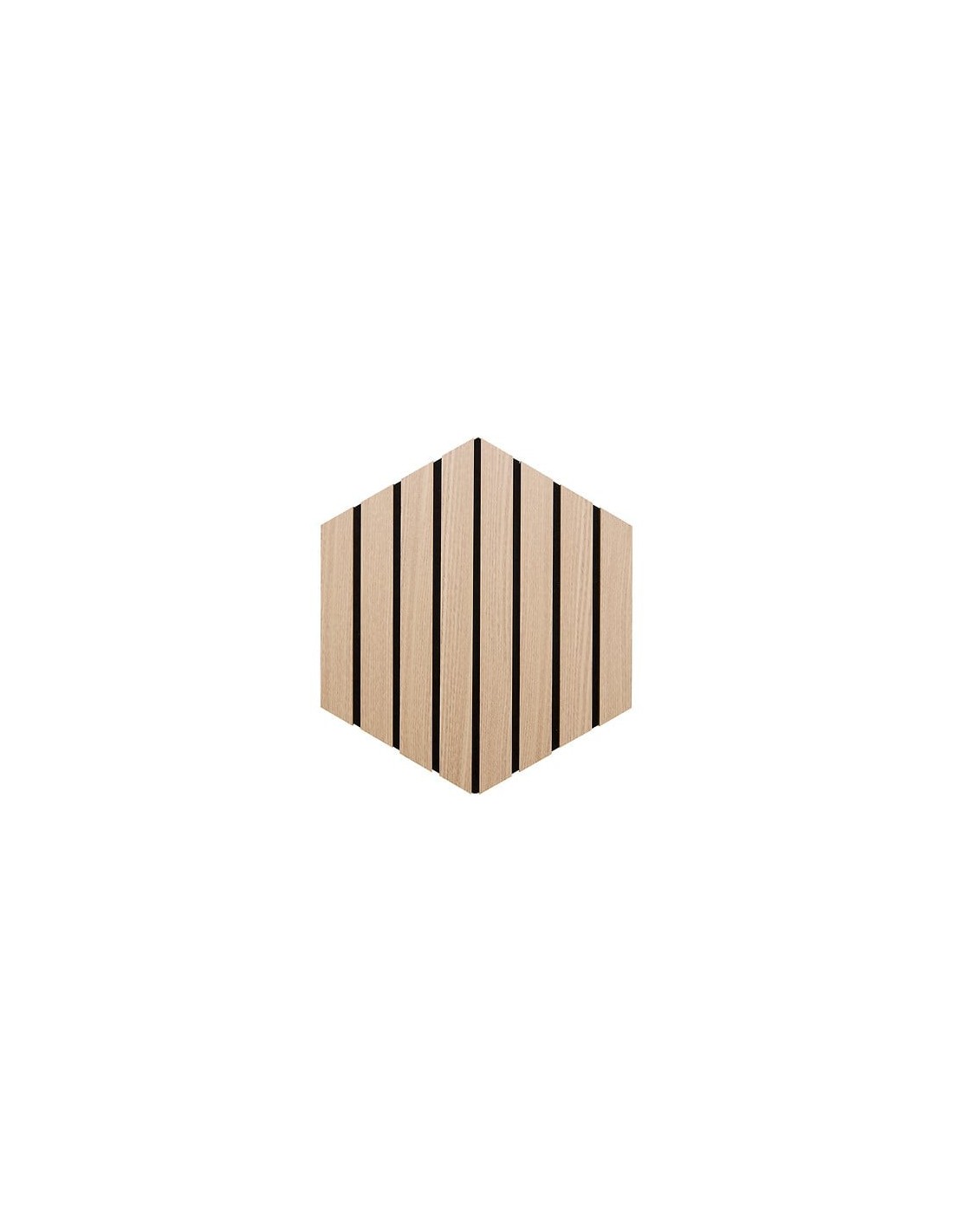 QUADRI E DECORO PARETE: vendita online Set 3 pannelli decorativi, Colva, esagono, 30 x 26 cm, MDF, effetto legno chiaro, isol...