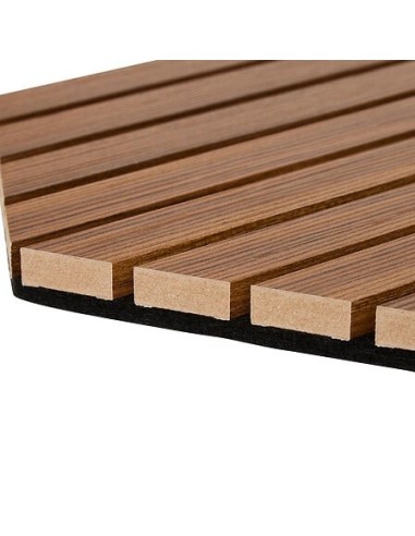 QUADRI E DECORO PARETE: vendita online Set 3 pannelli decorativi, Colva, esagono, 30 x 26 cm, MDF, effetto legno scuro, isola...