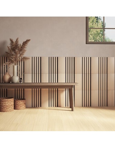 QUADRI E DECORO PARETE: vendita online Set 3 pannelli decorativi, Colva grande, 30 x 30 cm, MDF, effetto legno chiaro, isolam...