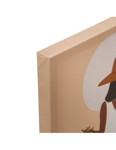 QUADRI E DECORO PARETE: vendita online Set 5 tele stampate, Cynthia, donna, design moderno, MDF, 25 x 25 cm, colori pesca, ar...