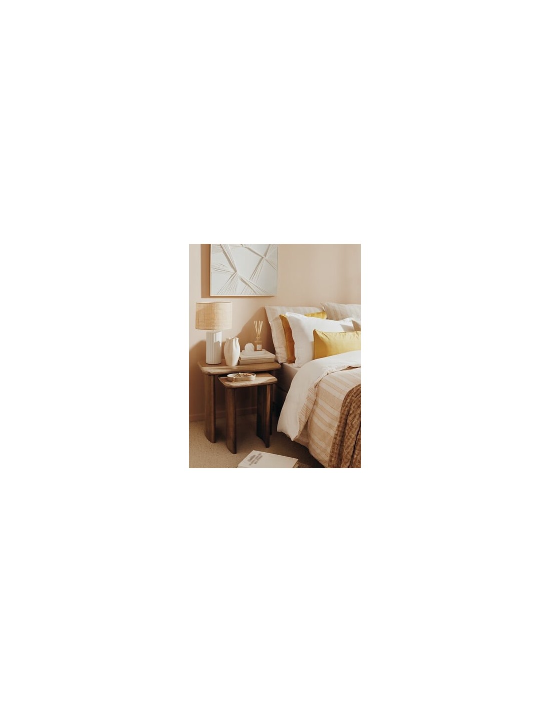 ILLUMINAZIONE: vendita online Lampada Tylia, ceramica bianca, H 47 cm, design elegante, paralume escluso in offerta