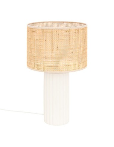 ILLUMINAZIONE: vendita online Lampada Tylia, ceramica bianca, H 47 cm, design elegante, paralume escluso in offerta