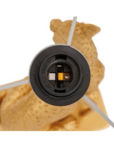 ILLUMINAZIONE: vendita online Lampada leopardo Gepi, dorata, 47,5 cm altezza, design elegante, acciaio e poliresina, collezio... 2