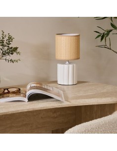 ILLUMINAZIONE: vendita online Lampada Tylia, ceramica bianca, diametro 13 cm, altezza 26,5 cm, design elegante, stoneware in ... 2