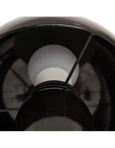 ILLUMINAZIONE: vendita online Lampada fungo Lito, metallo nero, altezza 24,5 cm, design moderno, acciaio in offerta