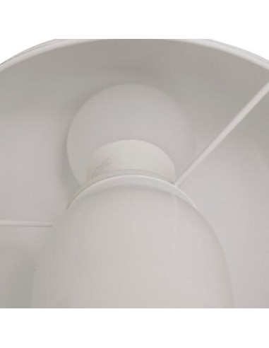 ILLUMINAZIONE: vendita online Lampada fungo Lito, metallo bianco, altezza 24,5 cm, design moderno, acciaio in offerta