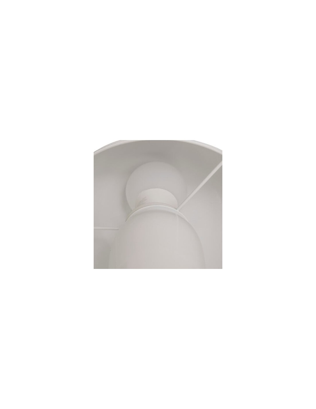 ILLUMINAZIONE: vendita online Lampada fungo Lito, metallo bianco, altezza 24,5 cm, design moderno, acciaio in offerta