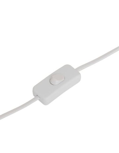 ILLUMINAZIONE: vendita online Lampada fungo Lito, metallo bianco, altezza 24,5 cm, design moderno, acciaio in offerta
