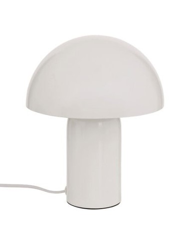 ILLUMINAZIONE: vendita online Lampada fungo Lito, metallo bianco, altezza 24,5 cm, design moderno, acciaio in offerta