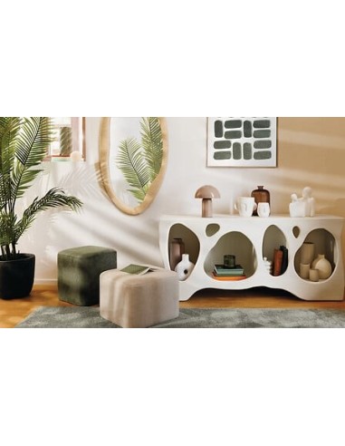 ILLUMINAZIONE: vendita online Lampada fungo Lito, metallo beige, altezza 24,5 cm, diametro 20 cm in offerta