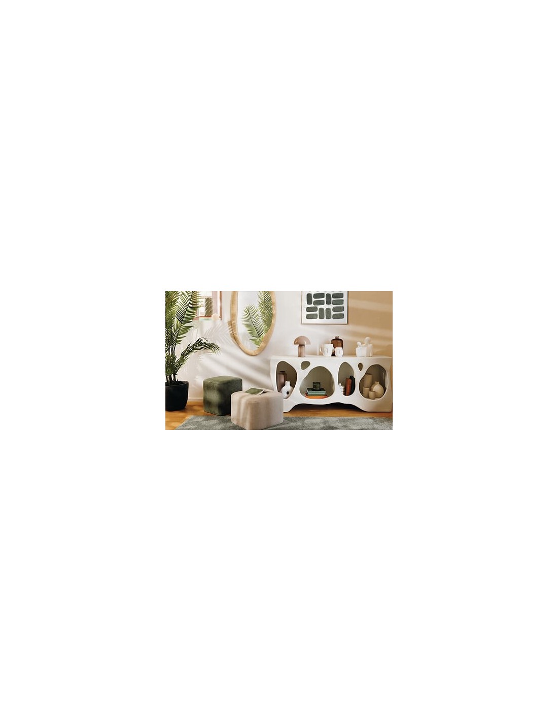 ILLUMINAZIONE: vendita online Lampada fungo Lito, metallo beige, altezza 24,5 cm, diametro 20 cm in offerta