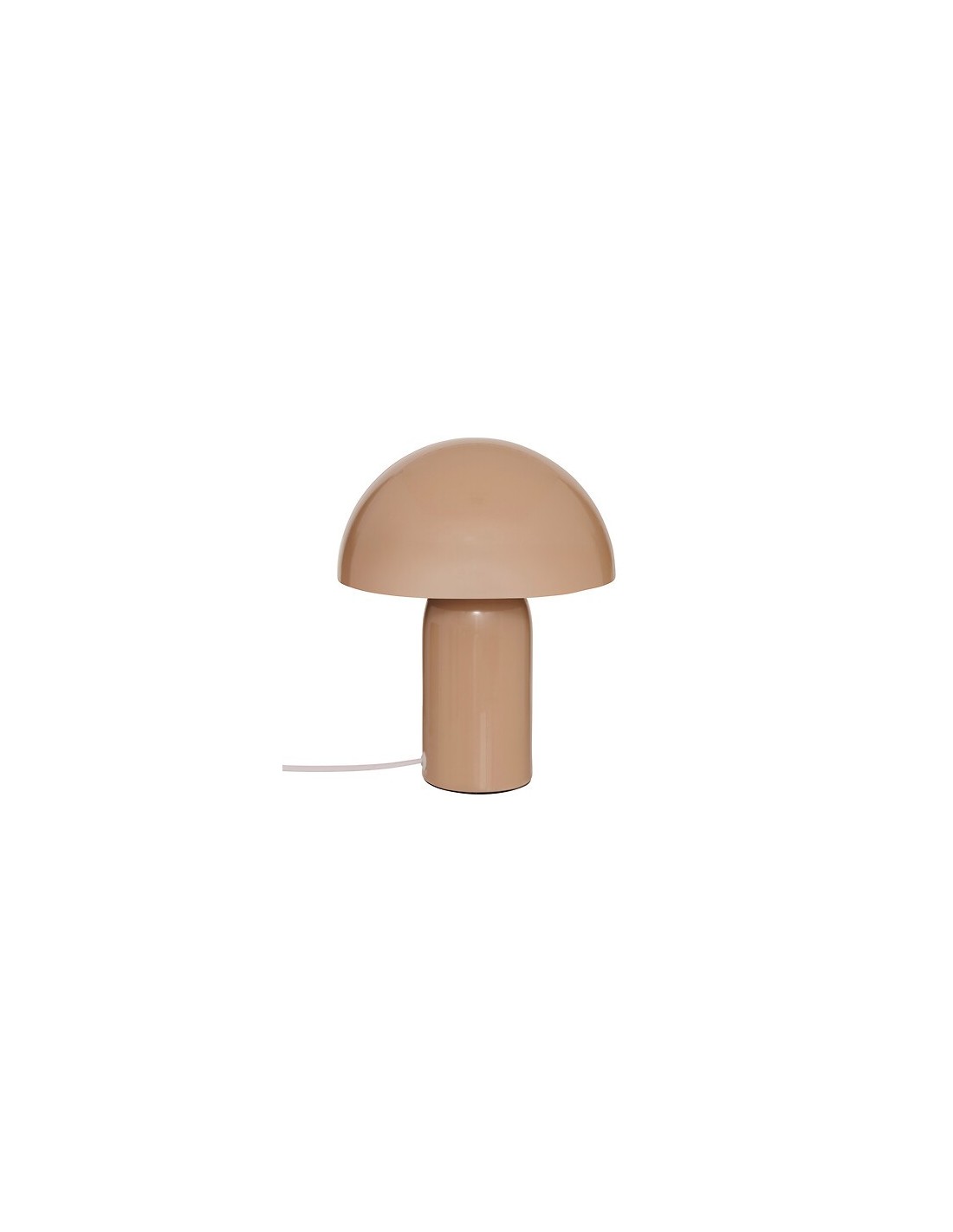 ILLUMINAZIONE: vendita online Lampada fungo Lito, metallo beige, altezza 24,5 cm, diametro 20 cm in offerta