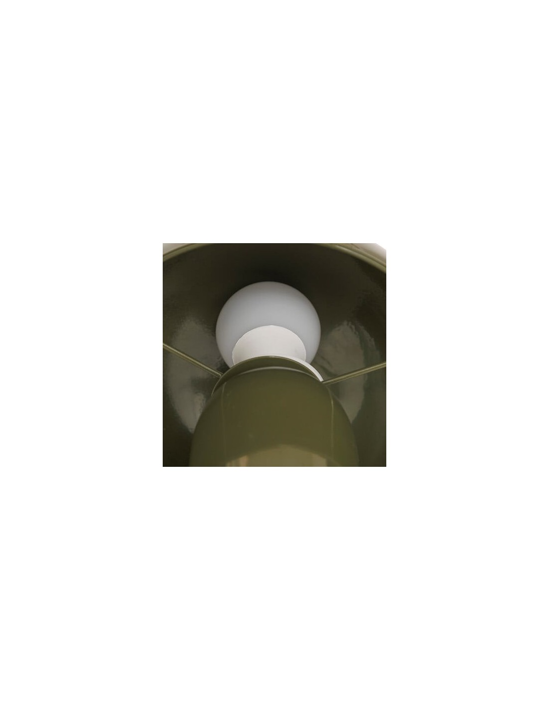 ILLUMINAZIONE: vendita online Lampada fungo Lito, metallo verde kaki, 20 x 20 x 24,5 cm in offerta