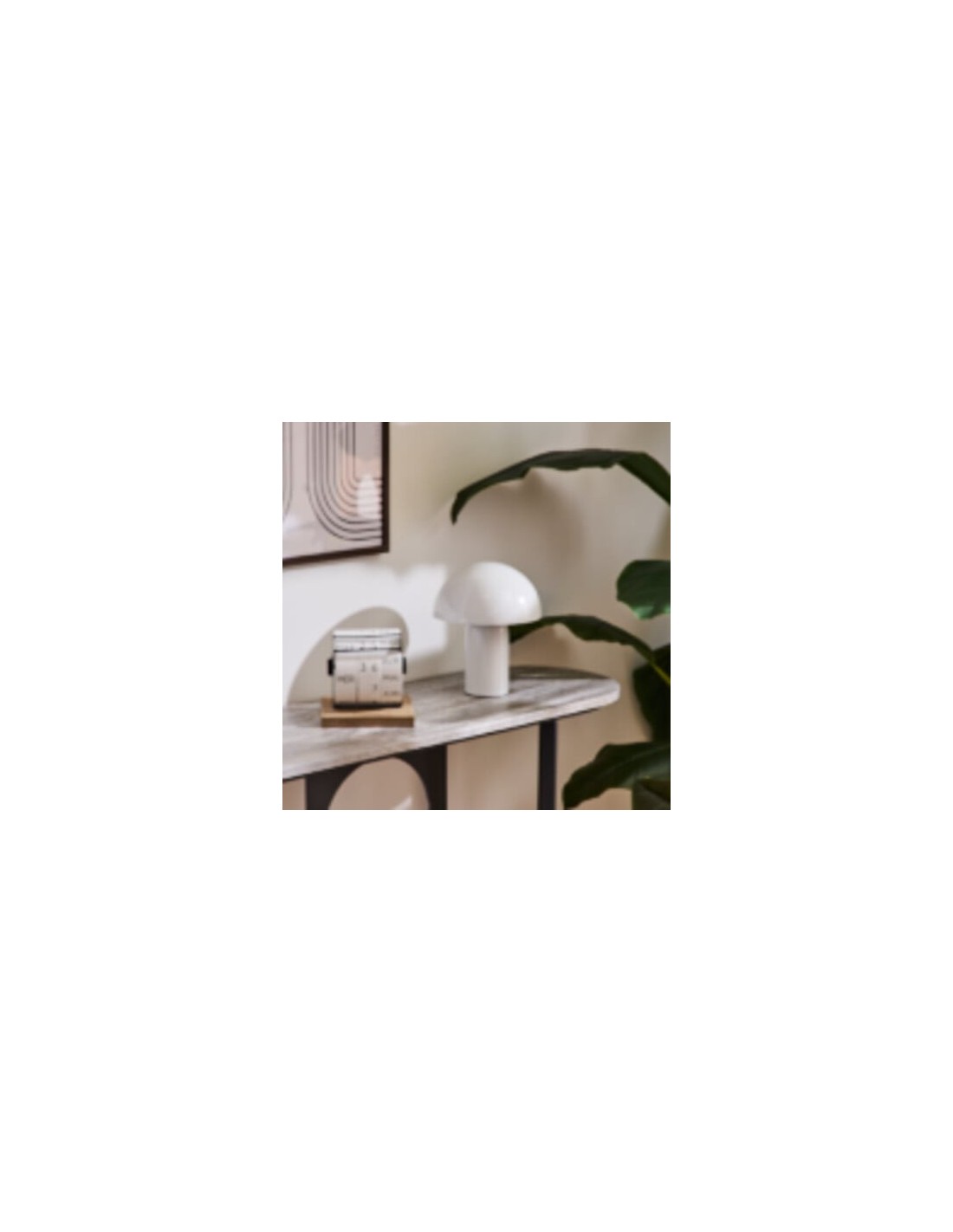 ILLUMINAZIONE: vendita online Lampada fungo Lito, metallo pesca, 20 x 20 x 24,5 cm in offerta