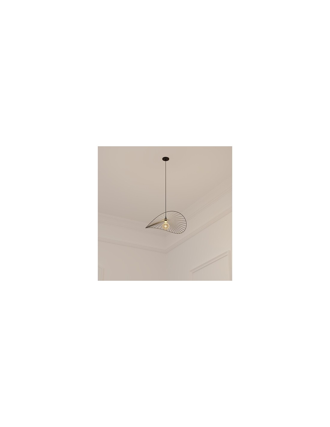 ILLUMINAZIONE: vendita online Lampadario Adelia, metallo nero, diametro 58 cm, altezza 103,5 cm in offerta