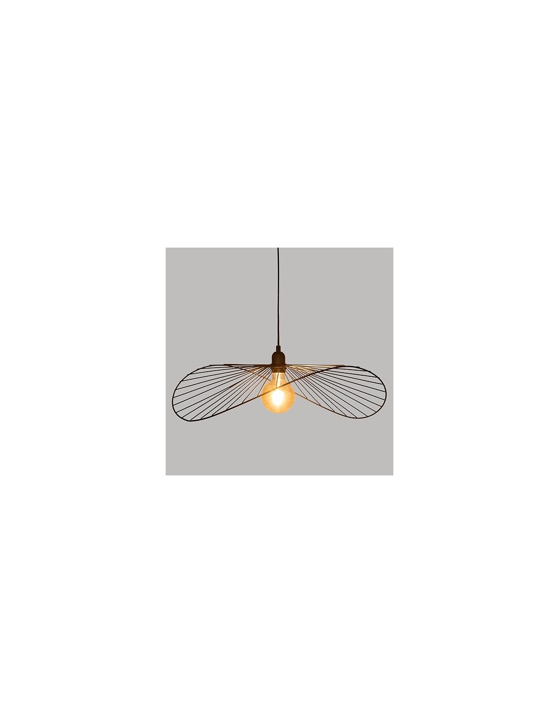 ILLUMINAZIONE: vendita online Lampadario Adelia, metallo nero, diametro 58 cm, altezza 103,5 cm in offerta