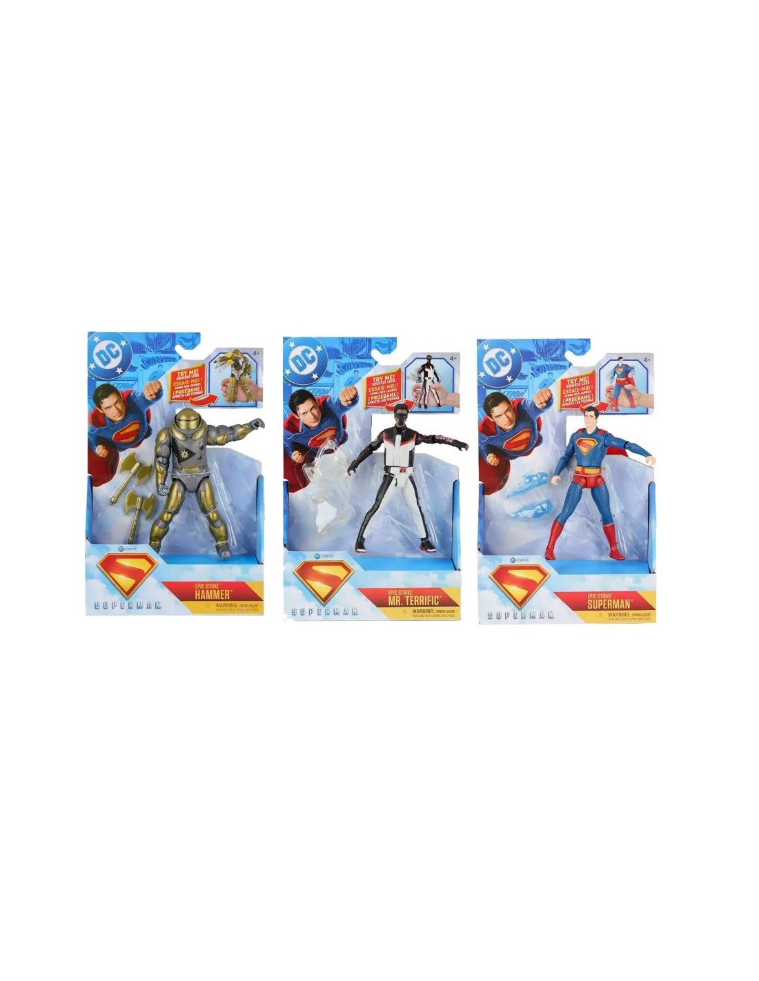 Figura Superman Epic Strike 15 cm con accessori | shopincasa.it