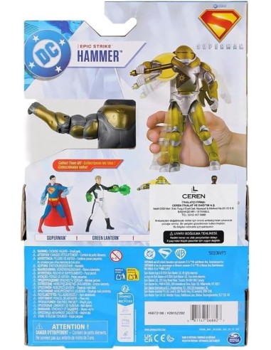 Figura Superman Epic Strike 15 cm con accessori | shopincasa.it