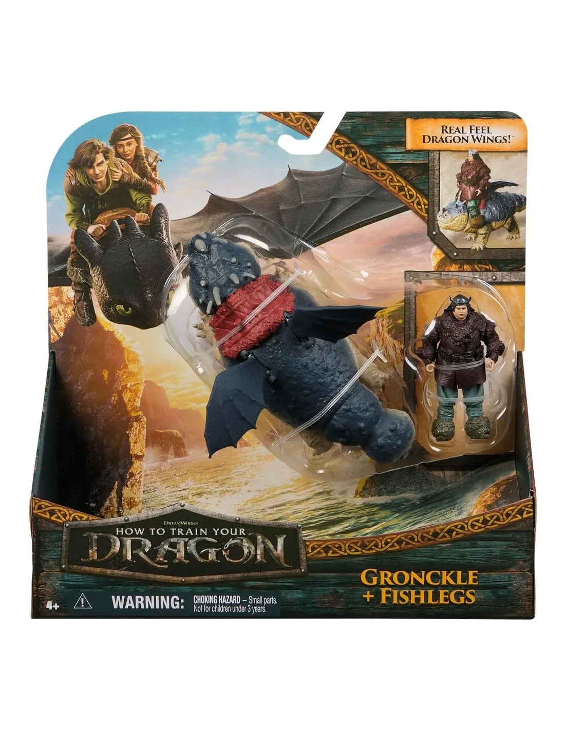 Dragon Trainer drago con personaggio vichingo assortito 4+ anni | shopincasa.it