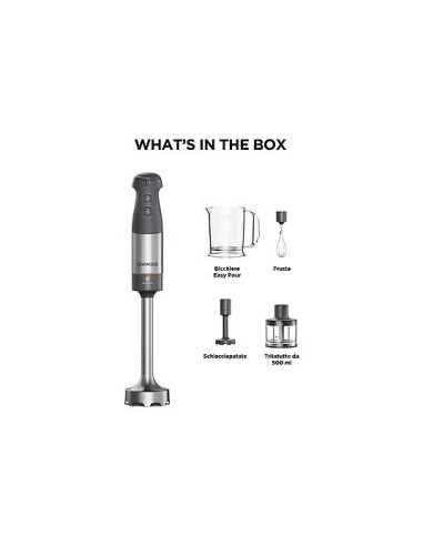 Kenwood HBM60.307GY Frullatore a Immersione 1000W Triblade | shopincasa.it