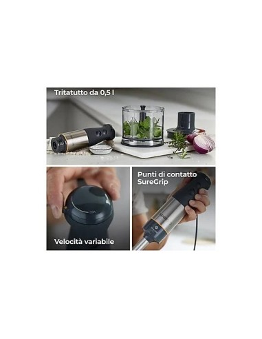 Kenwood HBM60.307GY Frullatore a Immersione 1000W Triblade | shopincasa.it