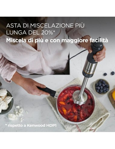 Kenwood HBM60.307GY Frullatore a Immersione 1000W Triblade | shopincasa.it