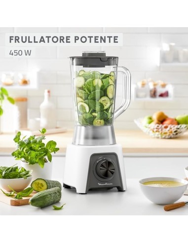 Moulinex Blendeo+ LM2C01 Frullatore 450W Tritaghiaccio | shopincasa.it