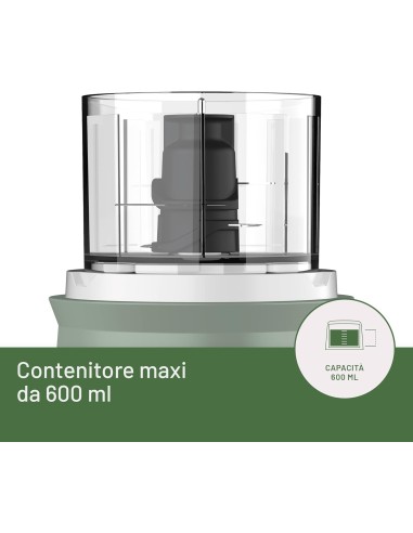 Imetec Tritapiù Tritatutto 1000W con 4 Lame Inox e Contenitore 600 ml | shopincasa.it