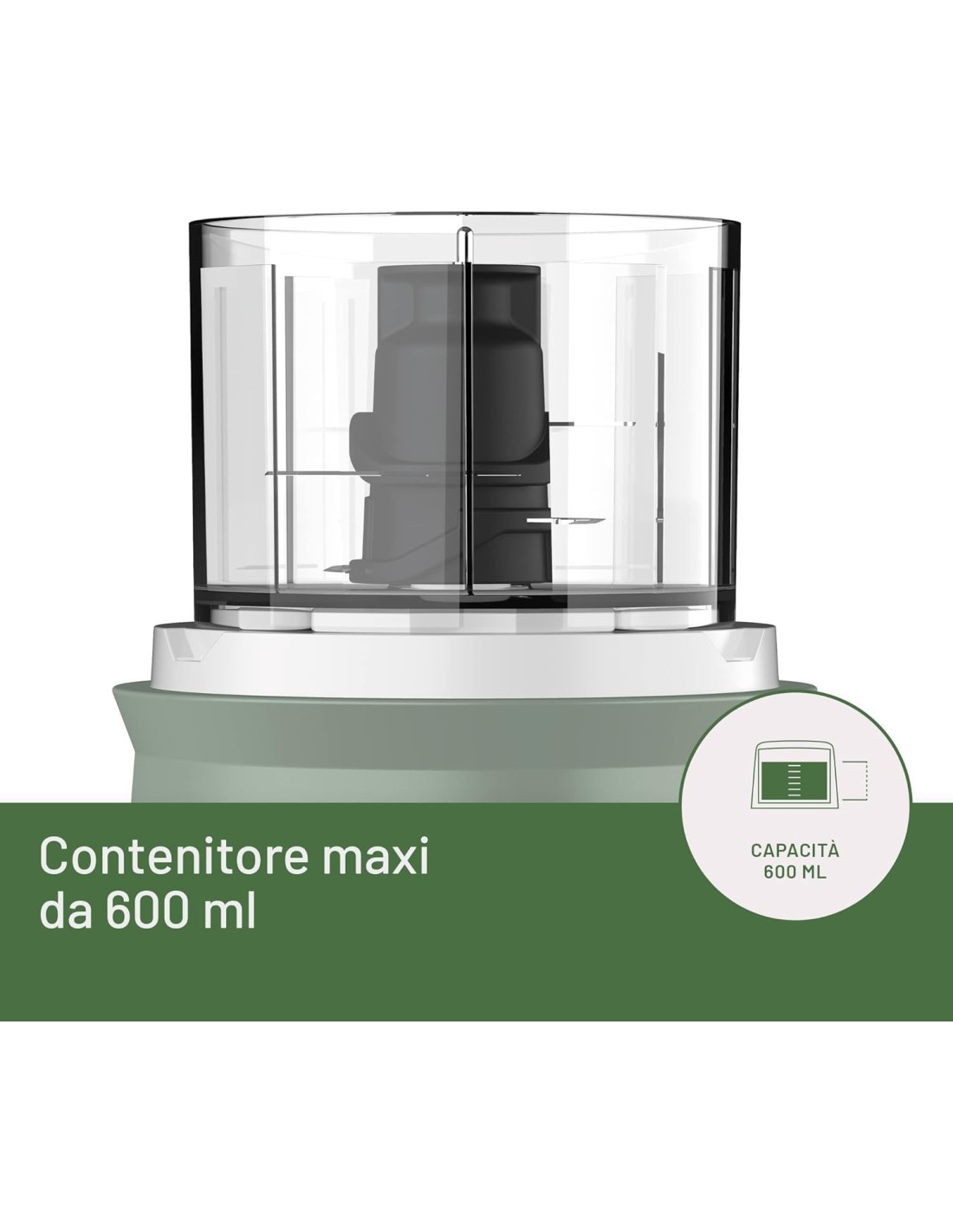 Imetec Tritapiù Tritatutto 1000W con 4 Lame Inox e Contenitore 600 ml | shopincasa.it