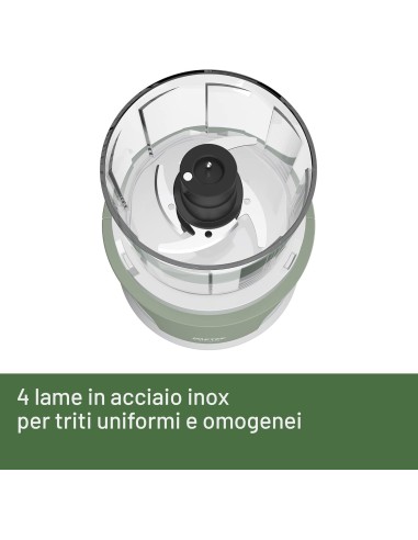 Imetec Tritapiù Tritatutto 1000W con 4 Lame Inox e Contenitore 600 ml | shopincasa.it