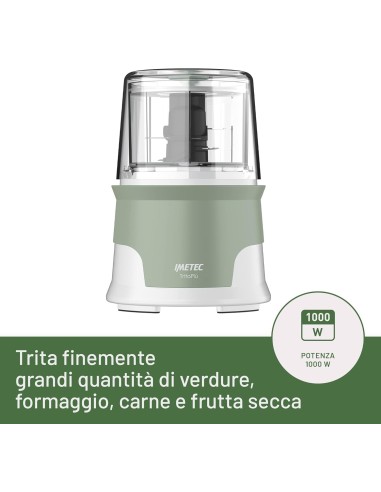 Imetec Tritapiù Tritatutto 1000W con 4 Lame Inox e Contenitore 600 ml | shopincasa.it