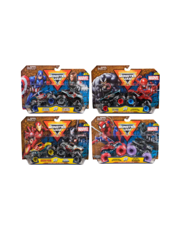 Monster Jam Monster Truck Die-Cast Marvel Iron Man vs. War Machine 1:64 | shopincasa.it