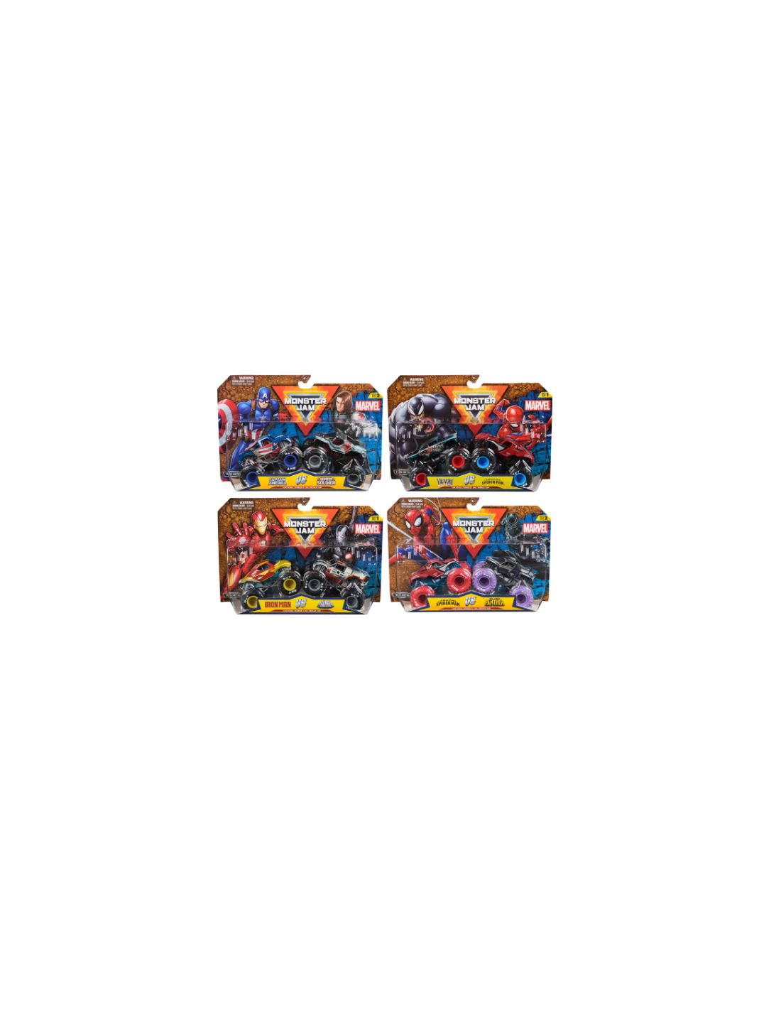 Monster Jam Monster Truck Die-Cast Marvel Iron Man vs. War Machine 1:64 | shopincasa.it
