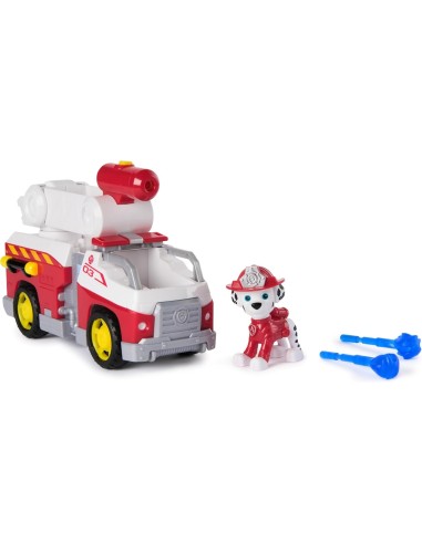 Camion antincendio Paw Patrol Marshall con scala funzionante e figura Marin 16 cm | shopincasa.it