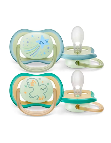 Philips Avent Ciuccio Ultra Air Night Star/Moon +18 mesi – 2 Pezzi | shopincasa.it