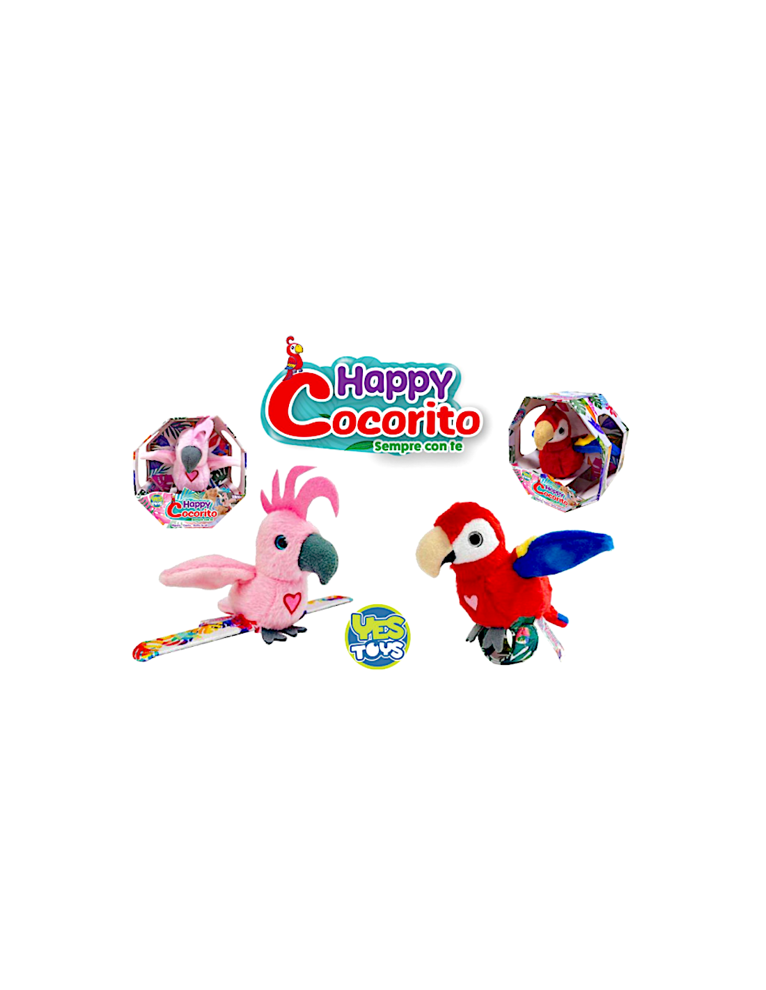 Happy Cocorito pappagallo parlante interattivo YES52499 | shopincasa.it
