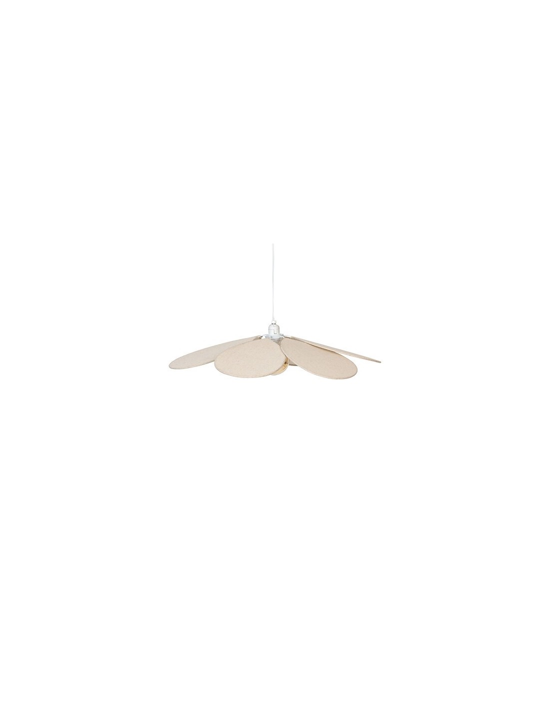ILLUMINAZIONE: vendita online Sospensione Naya, a petali, beige lino, diametro 72 cm, altezza 118 cm in offerta