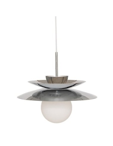 ILLUMINAZIONE: vendita online Sospensione Omia, metallo argentato, diametro 38 cm, altezza 125 cm, collezione Sky Lounge in o...