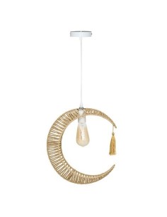 ILLUMINAZIONE: vendita online Sospensione Luna Bella, effetto corda, beige, altezza 134 cm, collezione Princesse Nomade in of...