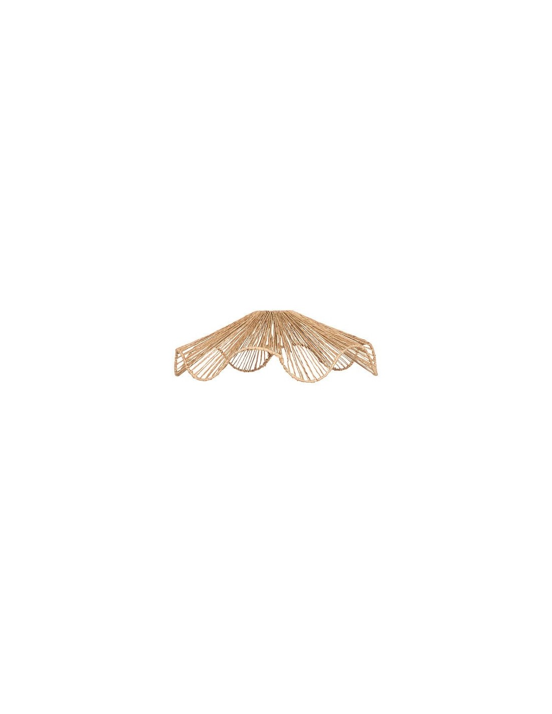 ILLUMINAZIONE: vendita online Paralume Gino, juta naturale, beige, diametro 57,5 cm, profondità 18 cm in offerta