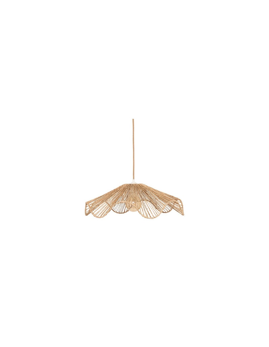 ILLUMINAZIONE: vendita online Paralume Gino, juta naturale, beige, diametro 57,5 cm, profondità 18 cm in offerta
