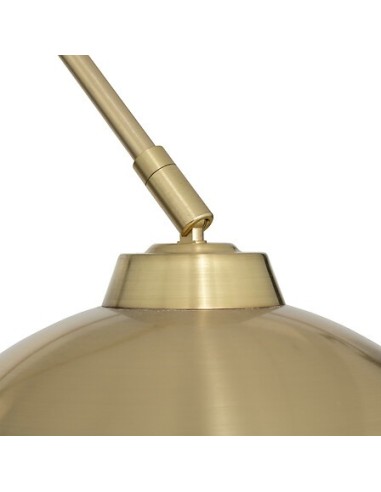 ILLUMINAZIONE: vendita online Lampada da terra ad arco Floris, metallo dorato, altezza 177 cm, abat-jour orientabile in offerta