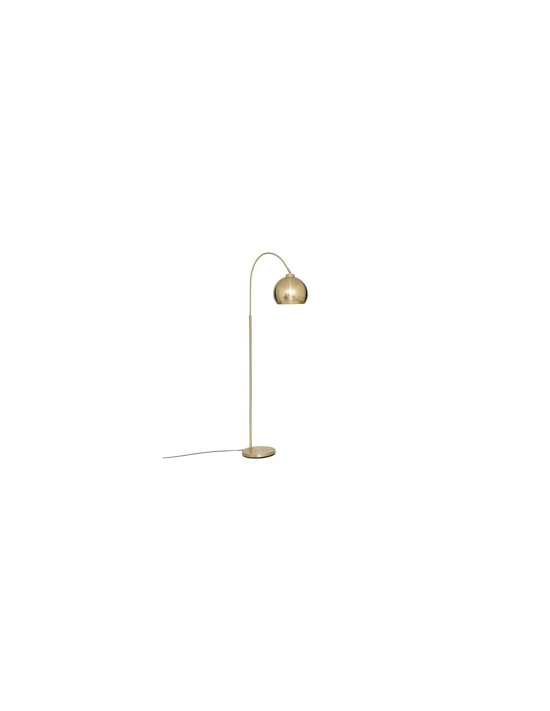 ILLUMINAZIONE: vendita online Lampada da terra ad arco Floris, metallo dorato, altezza 177 cm, abat-jour orientabile in offerta