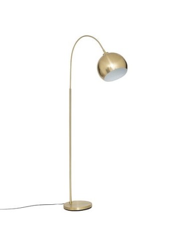 ILLUMINAZIONE: vendita online Lampada da terra ad arco Floris, metallo dorato, altezza 177 cm, abat-jour orientabile in offerta