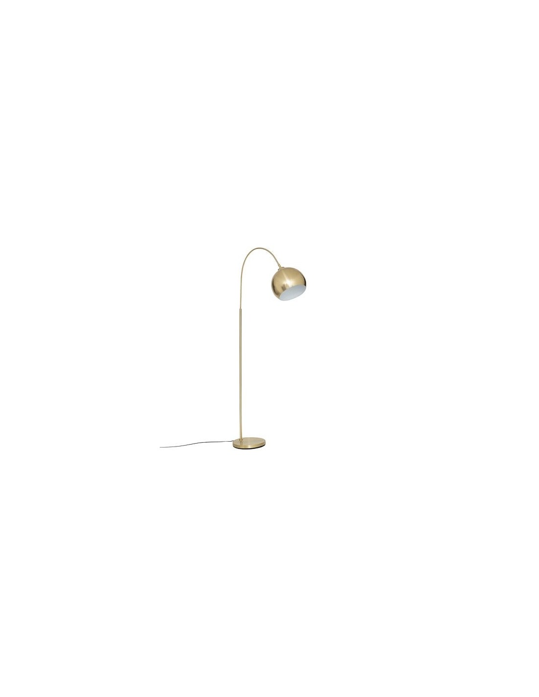 ILLUMINAZIONE: vendita online Lampada da terra ad arco Floris, metallo dorato, altezza 177 cm, abat-jour orientabile in offerta